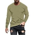 thumbnail image 1 of fatyb Men's Long Sleeve T-Shirts Casual Crew Neck Tshirts Lightweight Plain Basic Tee Tops Size S-5XL, 1 of 5