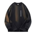 thumbnail image 1 of fatyb Men's Long Sleeve T-Shirts with Zipper Pocket Casual Crewneck Loose Mens Lightweight Tee Shirts, 1 of 7