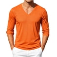 thumbnail image 1 of fatyb Men's Mesh Long Sleeve T Shirts V Neck Breathable Workout Tee Mens Athletic Running Training Tops, 1 of 7