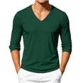 thumbnail image 1 of fatyb Men's Mesh Long Sleeve T Shirts V Neck Breathable Workout Tee Mens Athletic Running Training Tops, 1 of 7