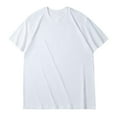 thumbnail image 1 of fatyb Men's Oversized Cotton T-Shirts Solid Color Loose Tshirts Casual Short Sleeve Mens Basic Tee Tops, 1 of 3