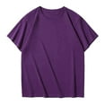 thumbnail image 1 of fatyb Men's Oversized Cotton T-Shirts Solid Color Loose Tshirts Casual Short Sleeve Mens Basic Tee Tops, 1 of 3