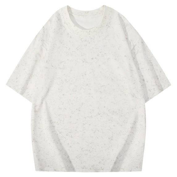 fatyb Men's Oversized T Shirts Short Sleeve Crew Neck Loose Tee Streetwear Baggy Casual Tops for Men