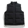 thumbnail image 1 of fatyb Men's Quilted Vest Sleeveless Padded Jacket Casual Stand Collar Mens Warm Outerwear with Pockets, 1 of 3