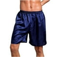 thumbnail image 1 of fatyb Men's Satin Boxer Shorts Elastic Waist Pajama Shorts for Sleep Mens Lightweight Lounge Bottoms, 1 of 7