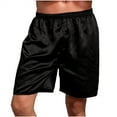 thumbnail image 1 of fatyb Men's Satin Boxer Shorts Elastic Waist Pajama Shorts for Sleep Mens Lightweight Lounge Bottoms, 1 of 4
