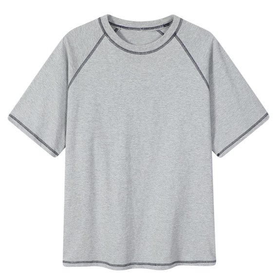 fatyb Men's Short Sleeve T-Shirts Casual Crew Neck Tee Basic Tops Summer Lightweight T Shirts for Men