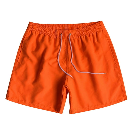 fatyb Men's Shorts Elastic Waist Knit Casual Shorts Mens Drawstring Summer Shorts with Pockets