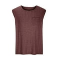 thumbnail image 1 of fatyb Men's Sleeveless Tank Tops with Pocket Casual Crew Neck Workout Bodybuilding Muscle Tee Shirts, 1 of 4