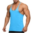 thumbnail image 1 of fatyb Men's Stringer Bodybuilding Tank Tops Racerback Gym Workout Training Running Muscle Tee Shirts, 1 of 7