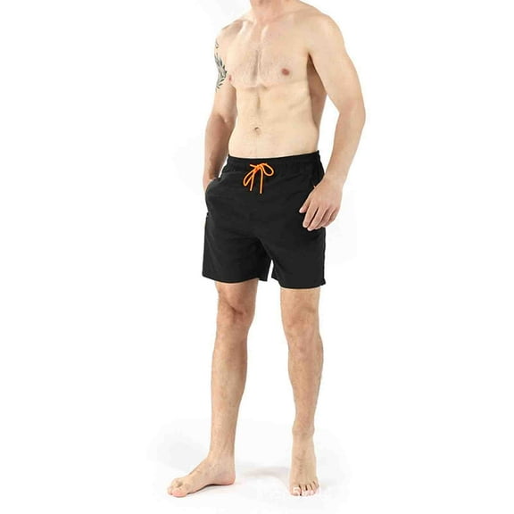 fatyb Men's Summer Shorts Waterproof Casual Beach Shorts Quick Dry Sports Shorts with Zipper Pockets