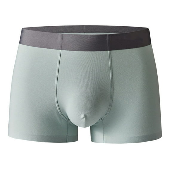 fatyb Men's Underwear Cotton Breathable Boxers Briefs for Men Short Leg Elastic Waistband Underpants