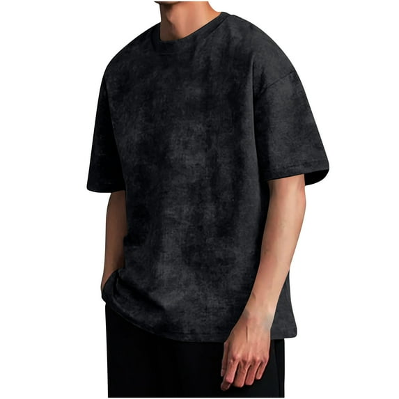 fatyb Men's Vintage T Shirts Short Sleeve Oversized T-Shirts Casual Crew Neck Summer Loose Tees Tops