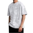 thumbnail image 1 of fatyb Men's Vintage T Shirts Short Sleeve Oversized T-Shirts Casual Crew Neck Summer Loose Tees Tops, 1 of 7