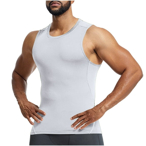 fatyb Men's Workout Tank Tops Quick Dry Slim Sleeveless T-Shirts Athletic Muscle Training Tops for Men