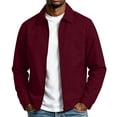 thumbnail image 1 of fatyb Men's Zip up Jacket Collared Lightweight Coat Long Sleeve Outdoor Casual Outerwear with Pockets, 1 of 6