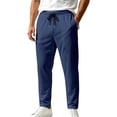 thumbnail image 1 of fatyb Mens Athletic Pants Mesh Elastic Waist Drawstring Sports Pants Breathable Workout Running Pants, 1 of 7