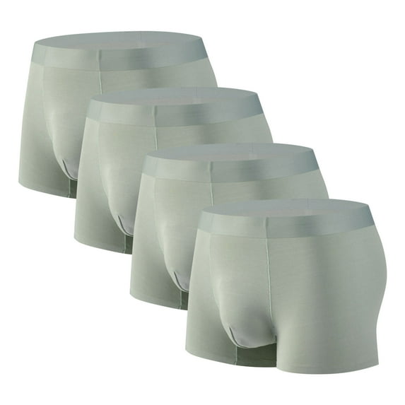 fatyb Mens Boxer Briefs Stretch Comfortable Quick Dry Underwear Soft Breathable Boxers for Men (4 Pack)