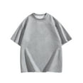 thumbnail image 1 of fatyb Mens Casual Textured T-Shirts Short Sleeve Oversized Tees Crew Neck Tops Loose Summer Pullover, 1 of 7