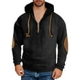 thumbnail image 1 of fatyb Mens Corduroy Hoodies Button/Zip up Vintage Pullover Long Sleeve Casual Sweatshirts with Drawstring, 1 of 7