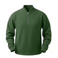 thumbnail image 1 of fatyb Mens Corduroy Tops Quarter Zip Stand Collar Pullover Long Sleeve Casual Sweatshirt for Fall Winter, 1 of 1