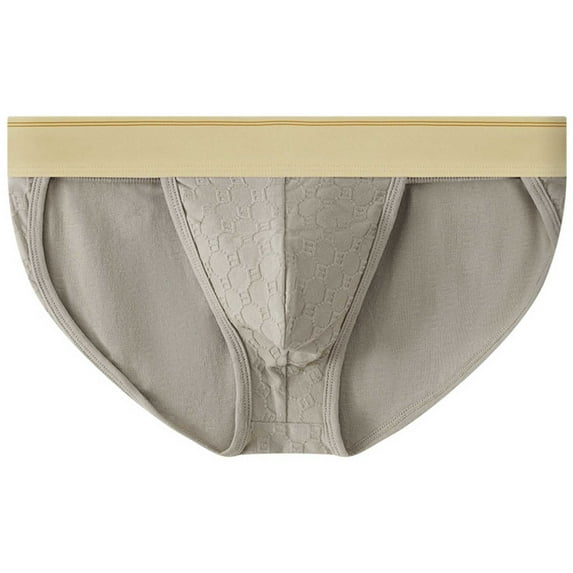 fatyb Mens Cotton Briefs Breathable Low Rise Underwear Bikini for Men Stretch Comfortable Underpants