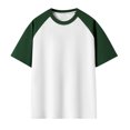 thumbnail image 1 of fatyb Mens Cotton T-Shirts Casual Short Sleeve Colorblock Loose Tee Pullover Summer Crew Neck T Shirts, 1 of 3
