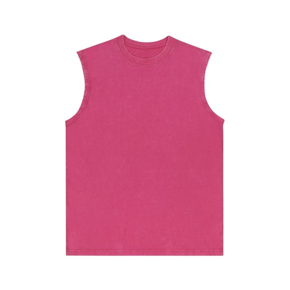 fatyb Mens Cotton Tank Tops Casual Sleeveless Loose Muscle Gym Tee Shirts Breathable Summer Beach Tops