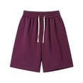 thumbnail image 1 of fatyb Mens Elastic Waist Drawstring Casual Shorts Comfy Summer Vacation Beach Shorts for Men S-5XL, 1 of 6