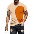 thumbnail image 1 of fatyb Mens Heart Printed T-Shirts Round Neck Short Sleeve Graphic Tee Tops Fashion Summer Tshirts, 1 of 1
