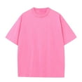 thumbnail image 1 of fatyb Mens Oversized Cotton T Shirts Short Sleeve Basic Tees Plain Casual Loose Summer Tshirts S-5XL, 1 of 2
