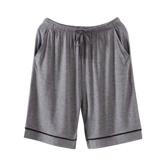 fatyb Mens Pajama Bottoms Elastic Waist Soft Lounge Pjs Shorts Comfy Drawstring Sleepwear with Pockets