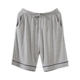 thumbnail image 1 of fatyb Mens Pajama Bottoms Elastic Waist Soft Lounge Pjs Shorts Comfy Drawstring Sleepwear with Pockets, 1 of 2