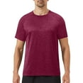 thumbnail image 1 of fatyb Mens Short Sleeve Workout Shirts Athletic Stretch Running T Shirts Lightweight Training Tee Tops, 1 of 3