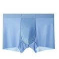 thumbnail image 1 of fatyb Mens Silk Boxer Briefs Breathable Thin Underwear Boxers Low Rise Lightweight Underpants for Men, 1 of 2