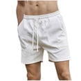 thumbnail image 1 of fatyb Mens Summer Shorts Drawstring Elastic Waist Casual Shorts Loose Comfy Beach Shorts with Pockets, 1 of 7