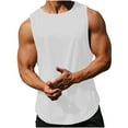 thumbnail image 1 of fatyb Mens Tank Top Sleeveless Quick Dry Muscle Gym Workout Shirts Breathable Athletic Running T Shirts, 1 of 7