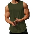 thumbnail image 1 of fatyb Mens Tank Top Sleeveless Quick Dry Muscle Gym Workout Shirts Breathable Athletic Running T Shirts, 1 of 7