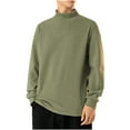 thumbnail image 1 of fatyb Mens Thermal Mock Neck Shirts Long Sleeve Warm Undershirts Soft Casual Lightweight Pullover Tops, 1 of 7