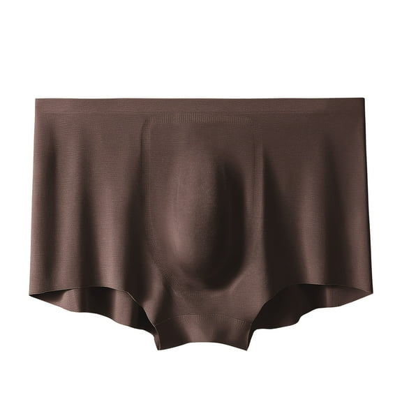 fatyb Mens Underwear Seamless Breathable Big and Tall Boxer Briefs Plain Comfortable Underpants for Men