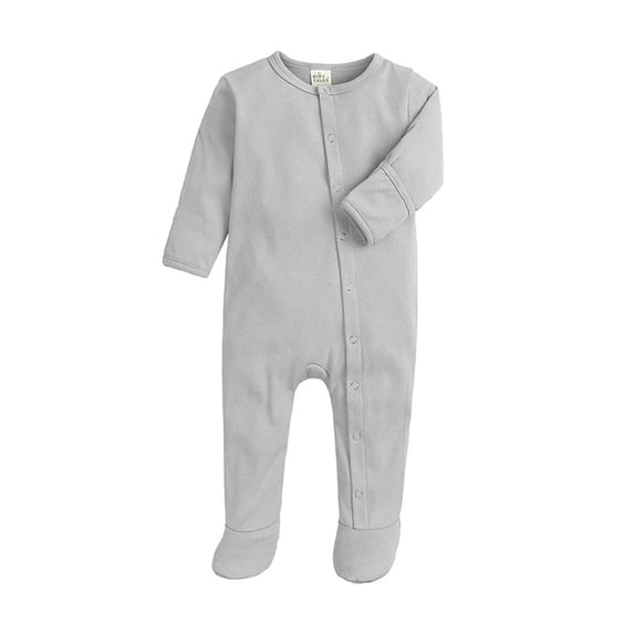 fatyb Newborn Cotton Jumpsuit Baby Long Sleeve Boys Girls Romper Infant Bodysuit Clothing with Button