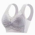thumbnail image 1 of fatyb Plus Size Bras for Women No Underwire Lace Bras Wide Strap Pullover Full Coverage Everyday Bras, 1 of 7