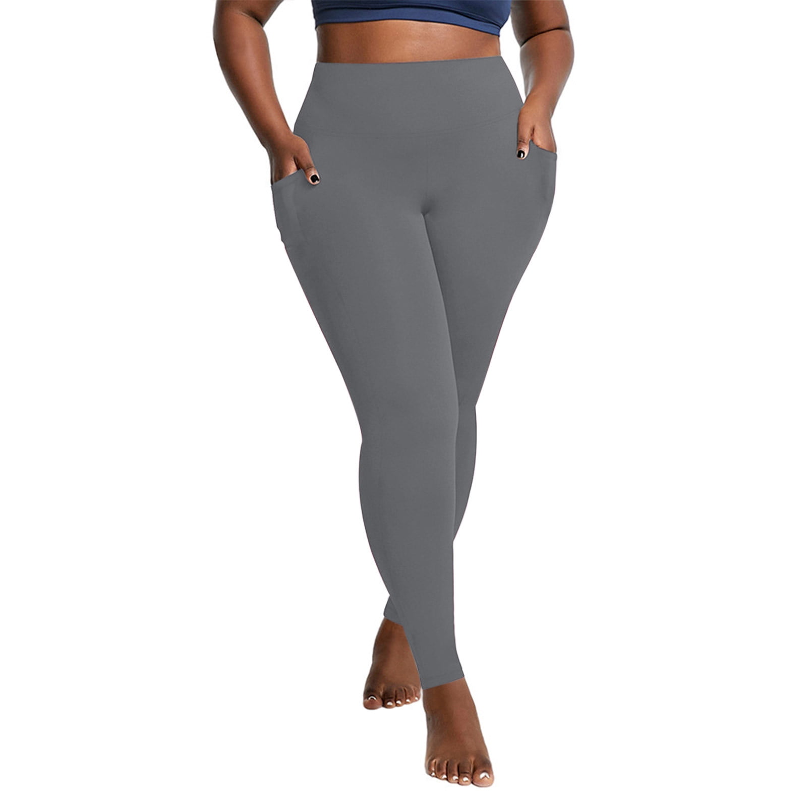 fatyb Plus Size Fleece Lined Leggings for Women Thick High Waisted Womens Workout Yoga Pants