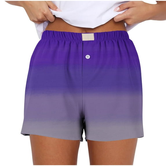 fatyb Plus Size Shorts for Women Casual Baggy Beach Shorts Women's Vacation Wide Leg Lounge Shorts