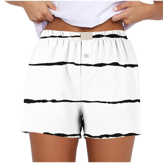 fatyb Plus Size Shorts for Women Casual Baggy Beach Shorts Women's Vacation Wide Leg Lounge Shorts