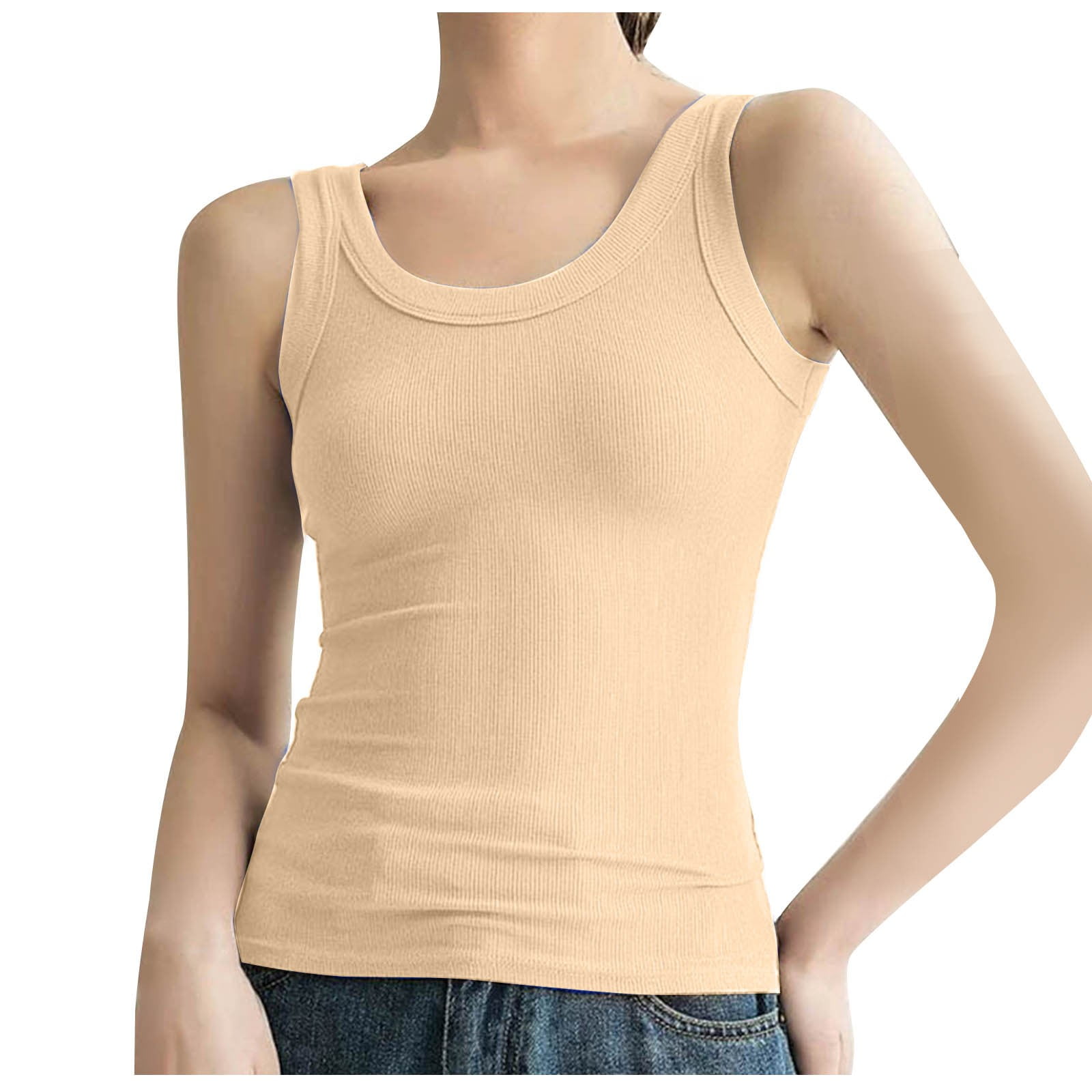 Sleeveless Loose-Fit Crew Neck Tank Top main image 1