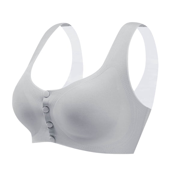 fatyb Seamless Bras Womens Front Closure T-Shirt Bras No Underwire Thin Smoothing Back Everyday Bras