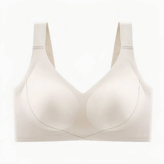 fatyb Seamless Bras for Women No Underwire T Shirt Bras Full Coverage Soft Padded Everyday Bralettes