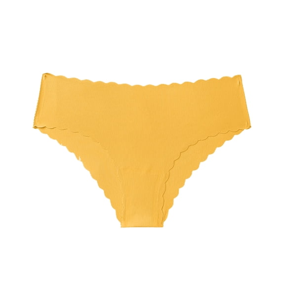 fatyb Seamless Underwear Womens No Show Bikibi Stretch Briefs Low Waist Comfortable Ladies Soft Panties