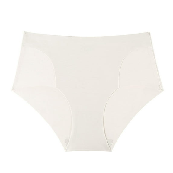 fatyb Seamless Womens High Waist Panties High Cut Underwear Stretch Briefs No Show Bikini for Ladies
